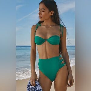 Agua Bendita Donna Bikini Top, Size X-Large, $110